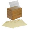 Oceanstar Bamboo Recipe Box with Divider - RB1408