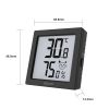 HIGH PRECISION HYGRO-THERMOMETER - Black