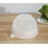1pc Fruit Salad Cutter Fruit & Vegetable Cutting Bowl Salad Bowl - Green