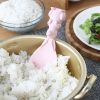 1pc Cute Rabbit Non-Stick Rice Scoop; Bunny Shape Standable Rice Scooper; Household Rice Cooker Rice Spoon; Cartoon Rice Spoon - Beige Color