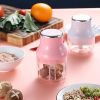 1pc Household Small Electric Garlic Masher; Garlic Chopper; Wireless Vegetable Mincer; Portable Mini Food Processor; Kitchen Gadgets - Pink