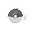 1pc Round Hole Pizza Cutter Round Roller Cookie Maker With Protective Cover Detachable And Washable Stainless Steel Cookie Maker Baking Tool - Green