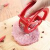 Stainless Steel Rocking Meat Tenderizer Rolling Meat Hammer Kitchen Gadget Tool - Red