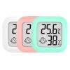 Mini Indoor Thermometer LCD Digital Temperature Room Hygrometer Gauge Sensor Humidity Meter Indoor Thermometer Temperatu - White