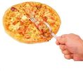 Pizza Cutter Knife with Fork Stainless Steel Portable Dual-Use for Pizza, Pies, Waffles and Dough Cookies Baking Tools - stainless steel