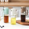 1pc Thickened Glass Mist Oil Spray Pot; Kitchen Utensils; Barbecue Oil Spray Bottle - Green - 250ml