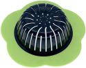Flower Shaped Kitchen Sink Strainer Floor Drainer Bathtub Cover Drain Tub Stopper Strainers for Floor Laundry Bathroom 4.5inch Diameter - green