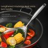 1pc 304 Stainless Steel Slotted Spoons For Cooking; Skimmer Slotted Spoon; Metal Filter Spoon With Holes; Kitchen Tool - Large Colander