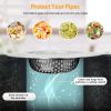 2Pcs 4.53in Kitchen Sink Strainer Stainless Steel Mesh Drain Basket Stopper 0.74 Wide Rim Food Catcher Sink Waste Plug - Grey
