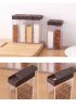 Spice Shaker Jars, Seasoning Shaker Box Set, Condiment Storage Containers Kitchen Organizer - Brown