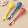 1pc; Multifunctional 3-in-1 Egg Whisk Food Holder Noodle Holder Baking Tool Egg Stirrer Manual Whisk 1 Pack 11.02''Ã—2.76'' - Yellow