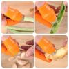 6pcs Garden Silicone Thumb Knife With Anti-Cut Finger Cot Kit; Gardening Pruning Tools For Harvesting Fruits And Vegetables - Ladies