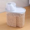 1pc 1.9L Kitchen Cereals Jar; Kitchen Storage Box; Airtight Food Storage Containers; Kitchen Supplies - Pink
