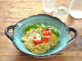 Blue Double Ear Plate Tableware