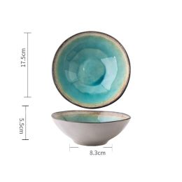 Retro Shaped Ceramic Bowls And Plates